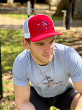 Load image into Gallery viewer, Snapback - Red on White