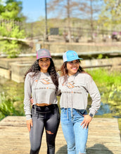 Load image into Gallery viewer, Women's Cropped Lightweight Long Sleeve Hooded T-Shirt