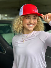 Load image into Gallery viewer, Snapback - Red on White