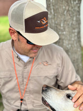 Load image into Gallery viewer, Structured Flat Bill - Seven-Panel Trucker Hat