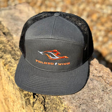 Load image into Gallery viewer, Structured Flat Bill - Seven-Panel Trucker Hat