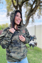Load image into Gallery viewer, Full-Zip Hoodie in Camo