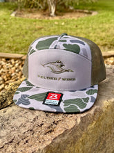 Load image into Gallery viewer, Structured Flat Bill - Seven-Panel Trucker Hat