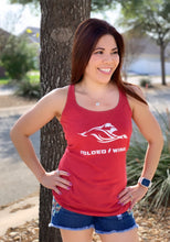 Load image into Gallery viewer, Women's Racerback Tank Top in Heather Red