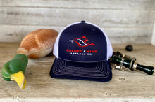 Load image into Gallery viewer, Snapback - Navy blue on White