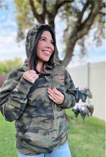 Load image into Gallery viewer, Full-Zip Hoodie in Camo
