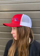 Load image into Gallery viewer, Snapback - Red on White
