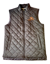 Load image into Gallery viewer, Men&#39;s Quilted Vest - Vintage Diamond in Black
